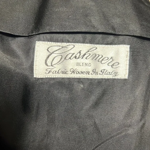 Ralph Lauren Cashmere Classic Dresscoat - CHAPS Sz 44 L Charcoal GUC - Picture 8 of 10